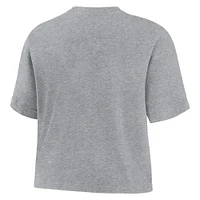 Women's Paris Saint-Germain Nike Heather Gray Swoosh T-Shirt