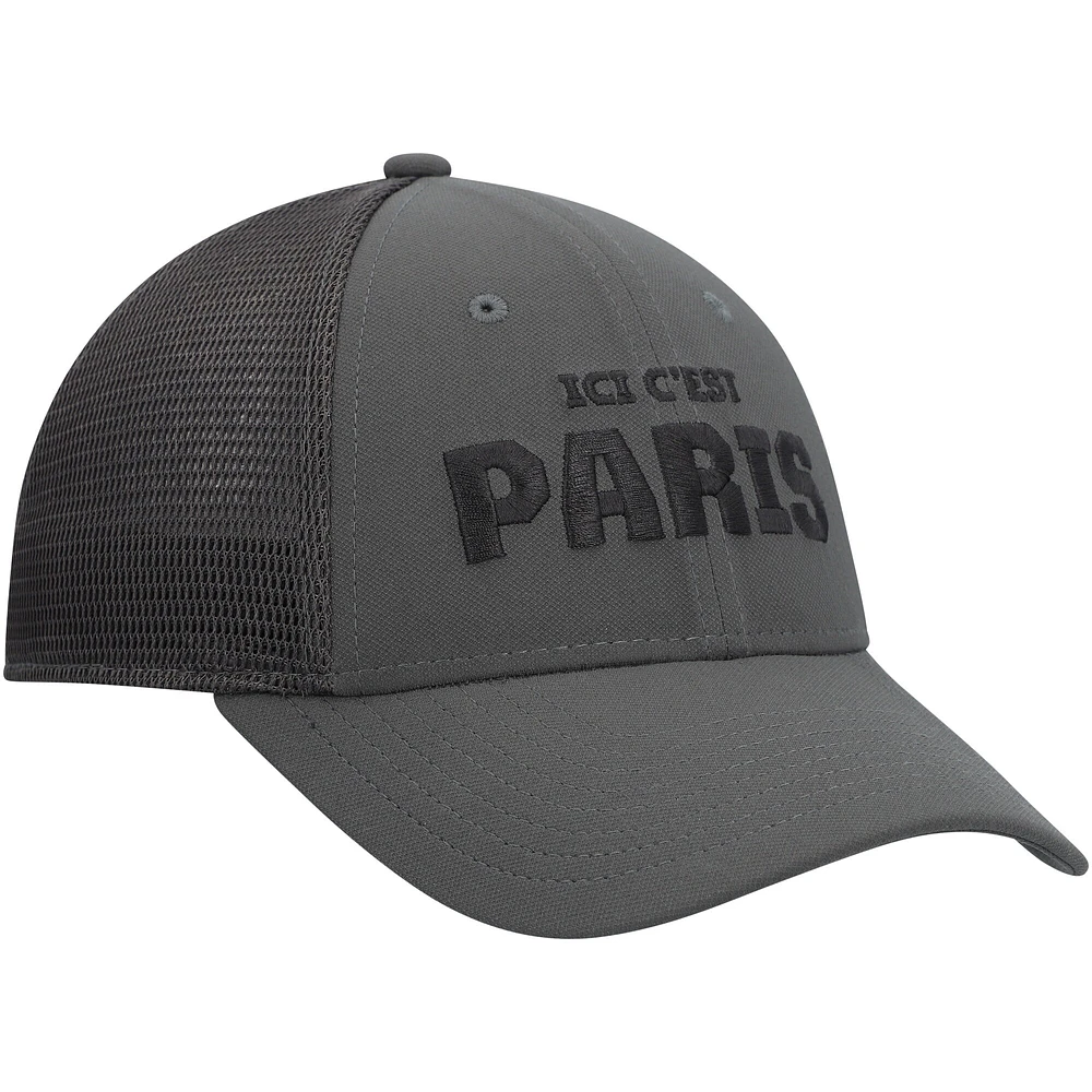 Youth Nike Anthracite Paris Saint-Germain Legacy91 Performance Flex Hat