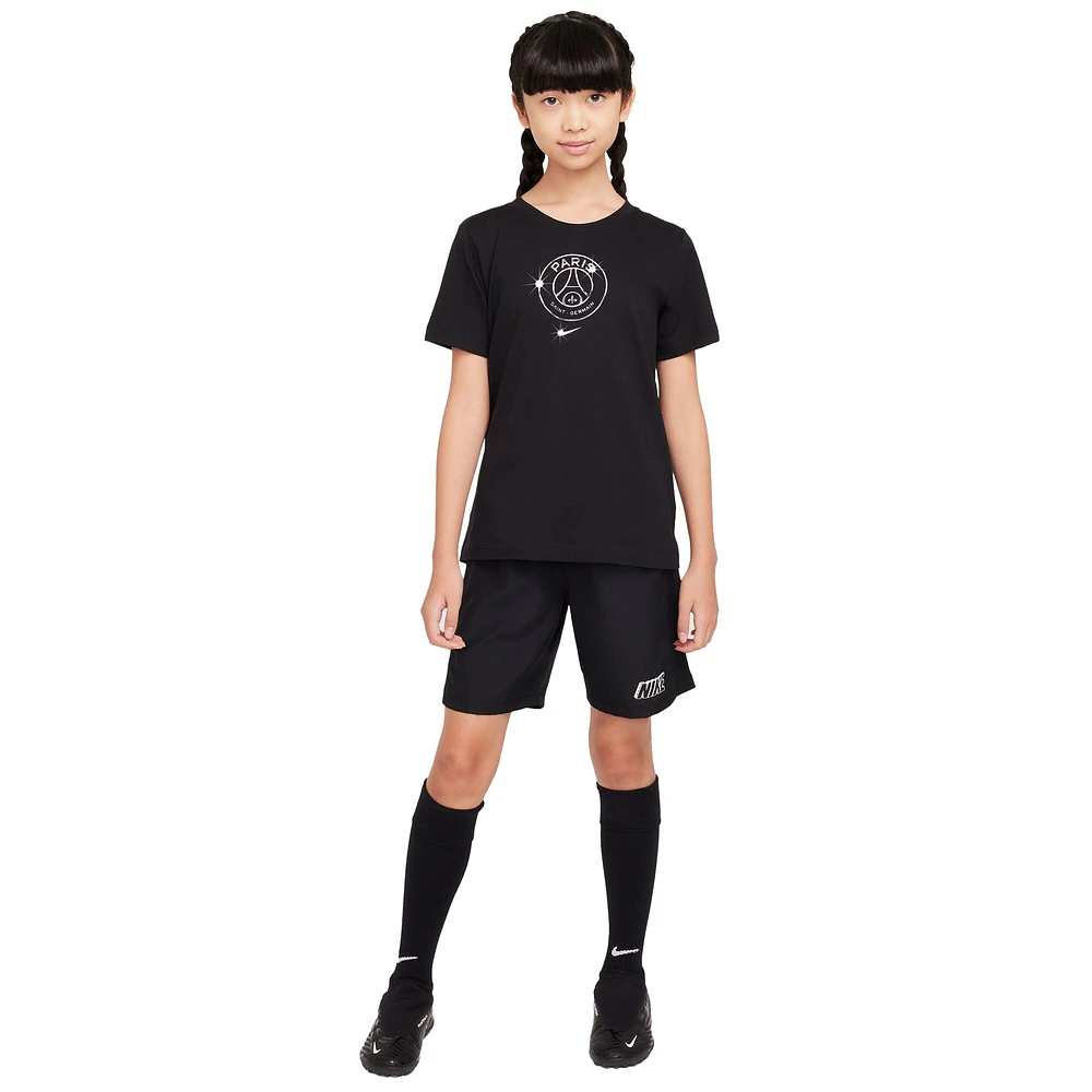 Youth Nike Black Paris Saint-Germain Crest T-Shirt