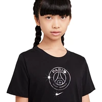 Youth Nike Black Paris Saint-Germain Crest T-Shirt
