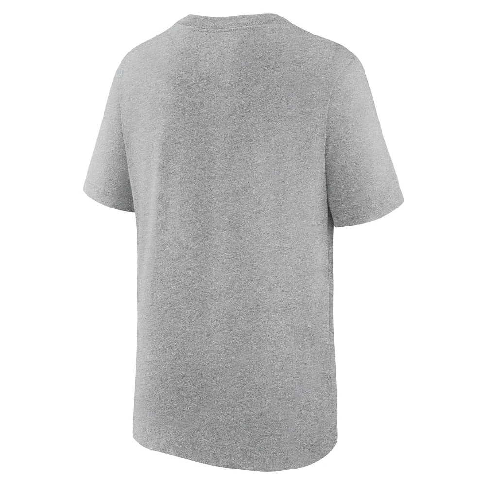 Youth Nike Heather Gray Paris Saint-Germain Swoosh T-Shirt