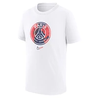 Youth Nike White Paris Saint-Germain Crest T-Shirt