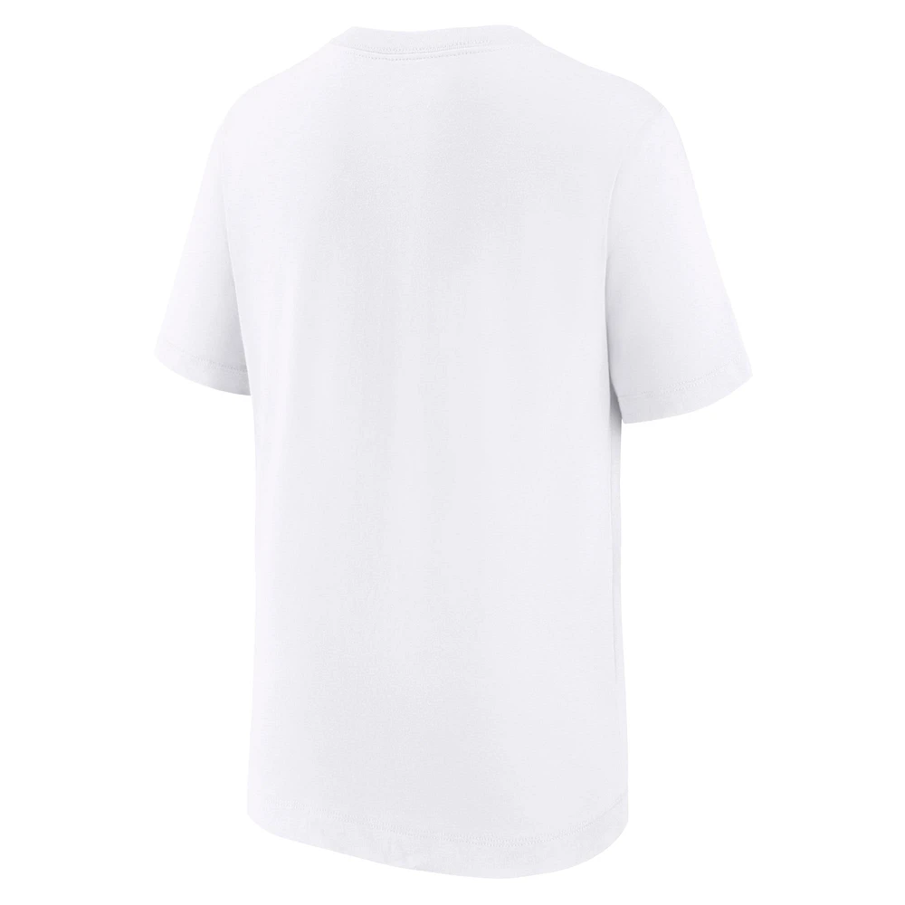 Youth Nike White Paris Saint-Germain Crest T-Shirt