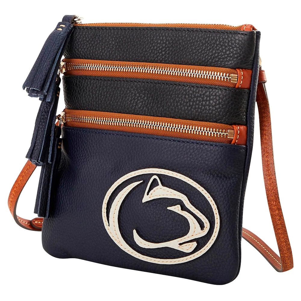 Dooney & Bourke Penn State Nittany Lions Infield Triple Zip Crossbody Purse