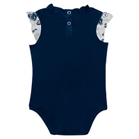 Girls Newborn Navy Penn State Nittany Lions Happy Hearts  2-Pack Bodysuit Set