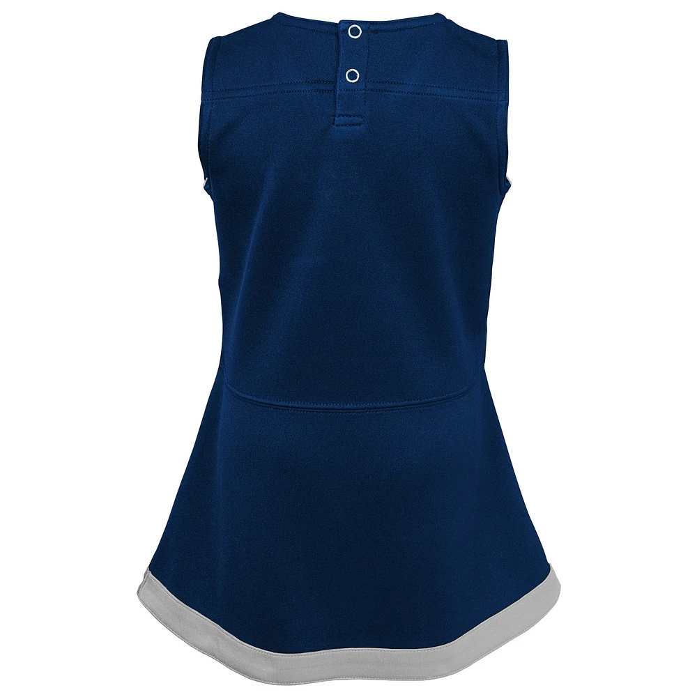 Girls Youth Navy Penn State Nittany Lions Cheer Captain Jumper Dress