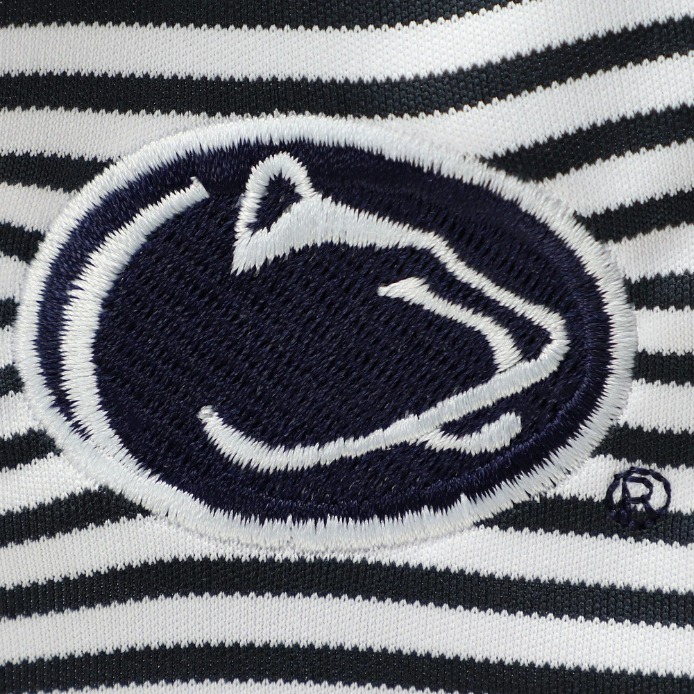 Infant Garb Navy/White Penn State Nittany Lions Carson Striped Short Sleeve Bodysuit