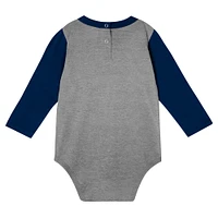 Infant Navy Penn State Nittany Lions Double Up Long Sleeve Bodysuit & Pant Set