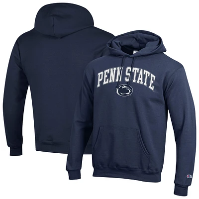 Sweat à capuche en polaire avec logo arqué Penn State Nittany Lions Champion Navy pour homme