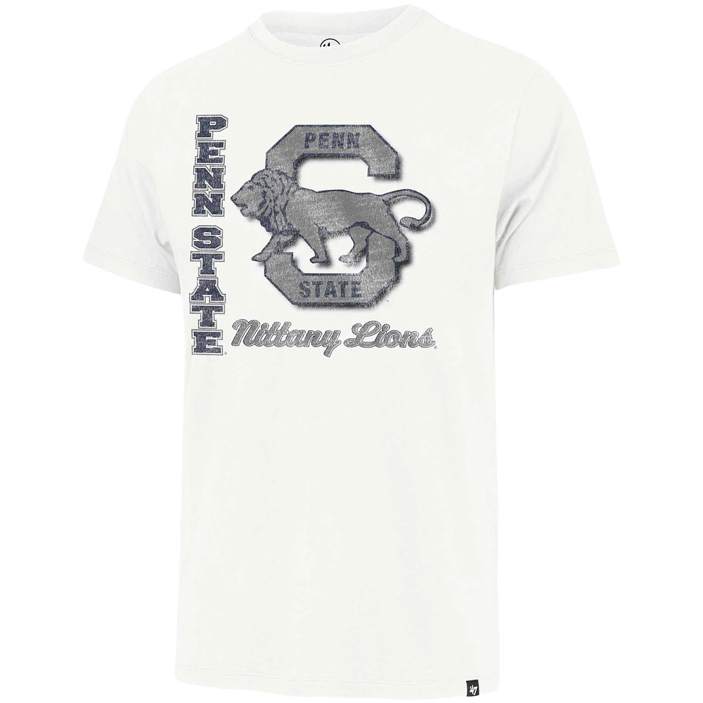 Men's '47 Cream Penn State Nittany Lions Phase Out Throwback Franklin T-Shirt