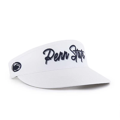 Casquette à visière ajustable blanche Penn State Nittany Lions Melbourne brrr° pour homme '47