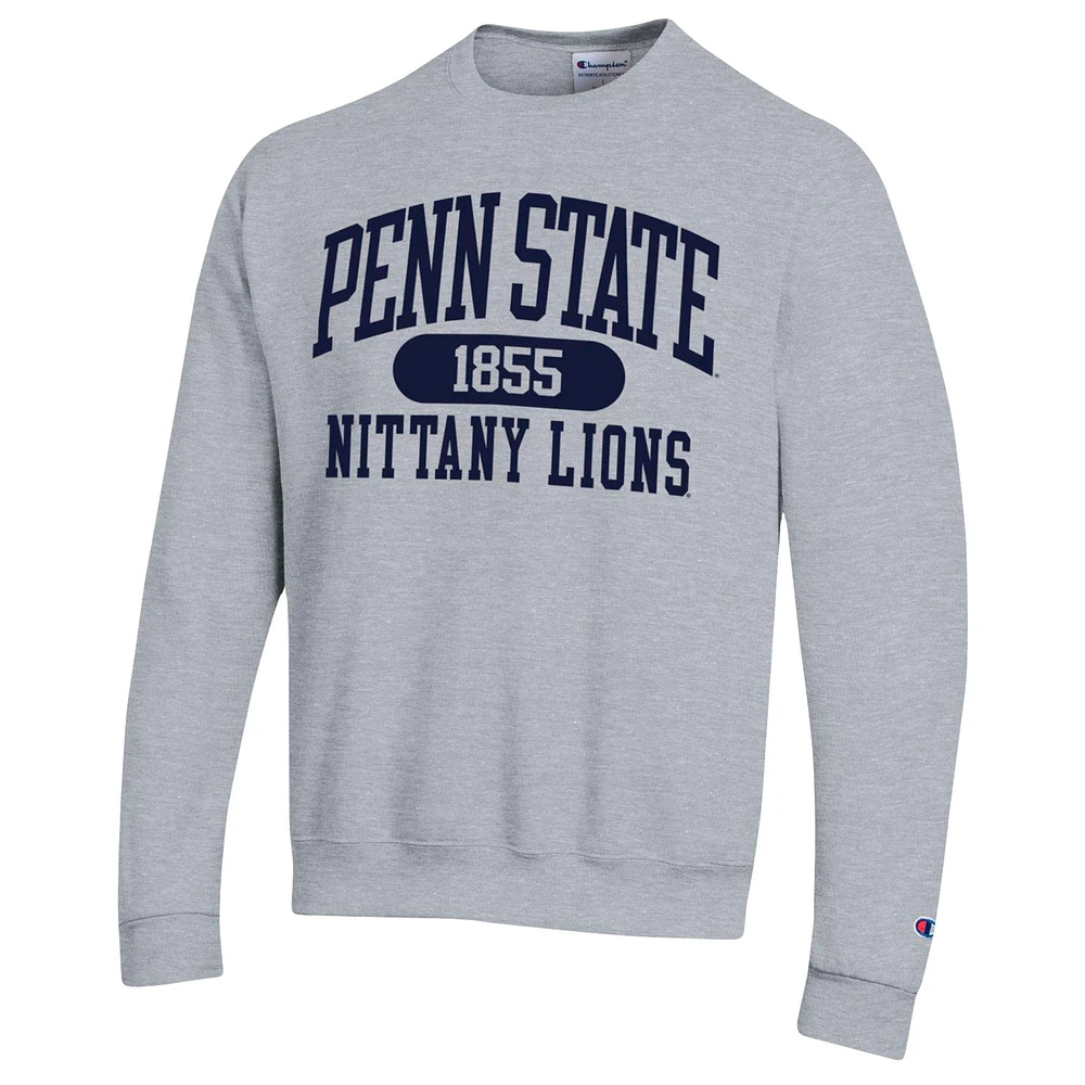 Champion Heather Grey Penn State Nittany Lions Arch Pill Sweat-shirt pour homme