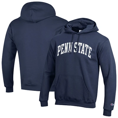 Sweat à capuche en polaire Basic Arch bleu marine pour homme, Champion Penn State Nittany Lions