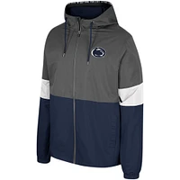 Men's Colosseum Charcoal Penn State Nittany Lions Miles Full-Zip Jacket