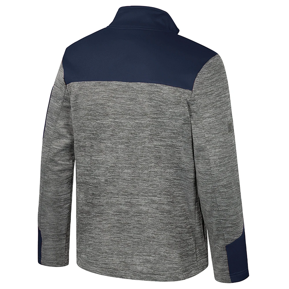 Veste zippée complète pour homme Penn State Nittany Lions Guard gris/bleu marine Colosseum