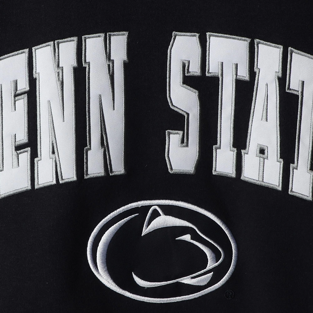 Men's Colosseum Navy Penn State Nittany Lions Arch & Logo Crew Neck Sweatshirt