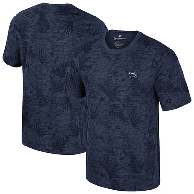 T-shirt à imprimé floral pour homme Colosseum Navy Penn State Nittany Lions