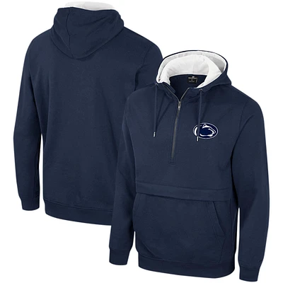 Sweat à capuche demi-zip Colosseum Navy Penn State Nittany Lions pour hommes