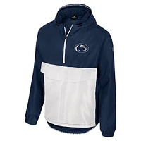 Men's Colosseum  Navy Penn State Nittany Lions Reloaded Anorak Half-Zip Jacket