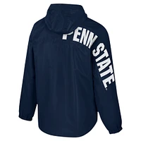 Men's Colosseum  Navy Penn State Nittany Lions Reloaded Anorak Half-Zip Jacket