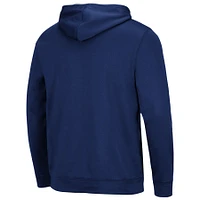 Men's Colosseum Navy Penn State Nittany Lions Slash Stack 2.0 Pullover Hoodie