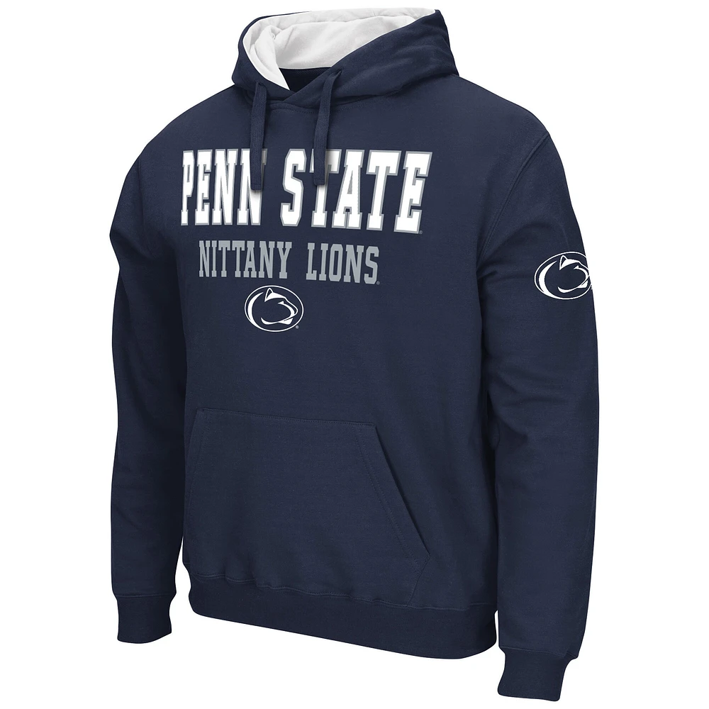 Men's Colosseum Navy Penn State Nittany Lions Sunrise Pullover Hoodie