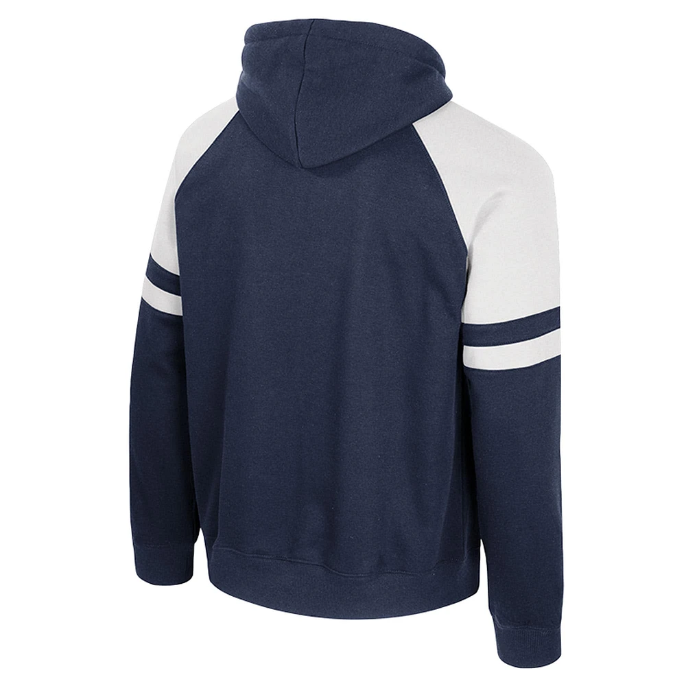 Men's Colosseum  Navy Penn State Nittany Lions Todd Raglan Pullover Hoodie