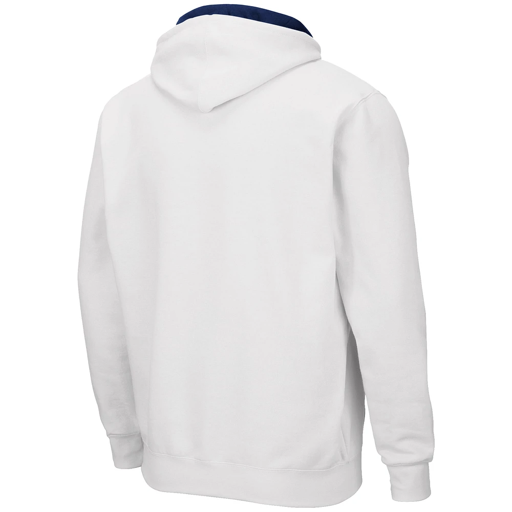 Colosseum White Penn State Nittany Lions Arch & Logo 3.0 Sweat à capuche entièrement zippé pour homme