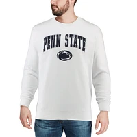 Men's Colosseum White Penn State Nittany Lions Arch & Logo Crew Neck Sweatshirt