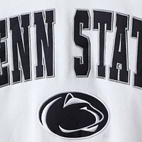 Men's Colosseum White Penn State Nittany Lions Arch & Logo Crew Neck Sweatshirt