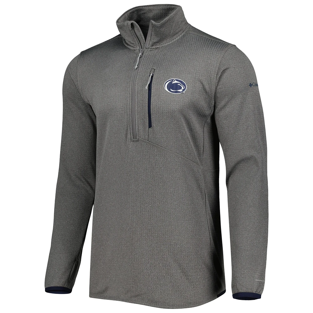 Men's Columbia Gray Penn State Nittany Lions Park View Omni-Wick Half-Zip Top