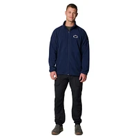 Men's Columbia  Navy Penn State Nittany Lions Flanker IV Fleece Raglan Full-Zip Jacket