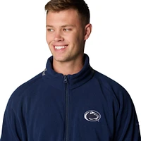 Men's Columbia  Navy Penn State Nittany Lions Flanker IV Fleece Raglan Full-Zip Jacket