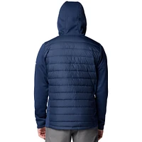 Men's Columbia  Navy Penn State Nittany Lions Out-Shield Hybrid Full-Zip Hoodie Jacket