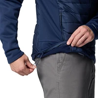 Men's Columbia  Navy Penn State Nittany Lions Out-Shield Hybrid Full-Zip Hoodie Jacket