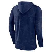 Men's Fanatics  Navy Penn State Nittany Lions Camo Hoodie Long Sleeve T-Shirt