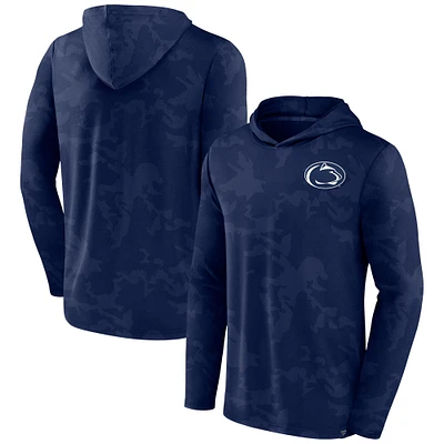 Men's Fanatics  Navy Penn State Nittany Lions Camo Hoodie Long Sleeve T-Shirt