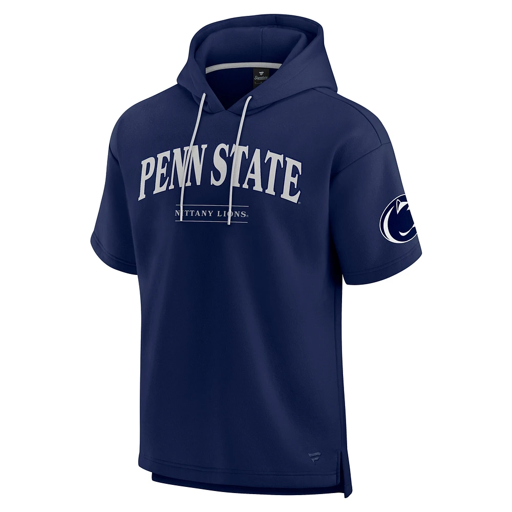Sweat à capuche manches courtes Penn State Nittany Lions Ready pour homme Fanatics Navy