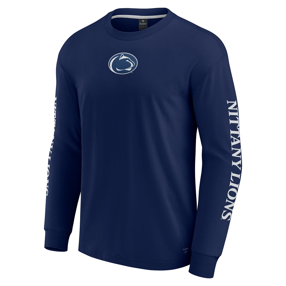 Men's Fanatics Navy Penn State Nittany Lions Strive Long Sleeve T-Shirt