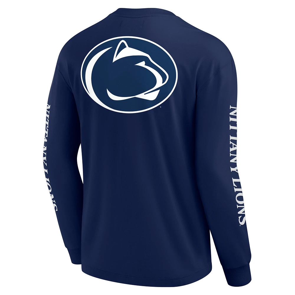 Men's Fanatics Navy Penn State Nittany Lions Strive Long Sleeve T-Shirt