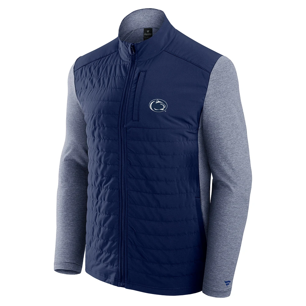 Men's Fanatics Navy Penn State Nittany Lions Tonal Primary Logo Full-Zip Jacket