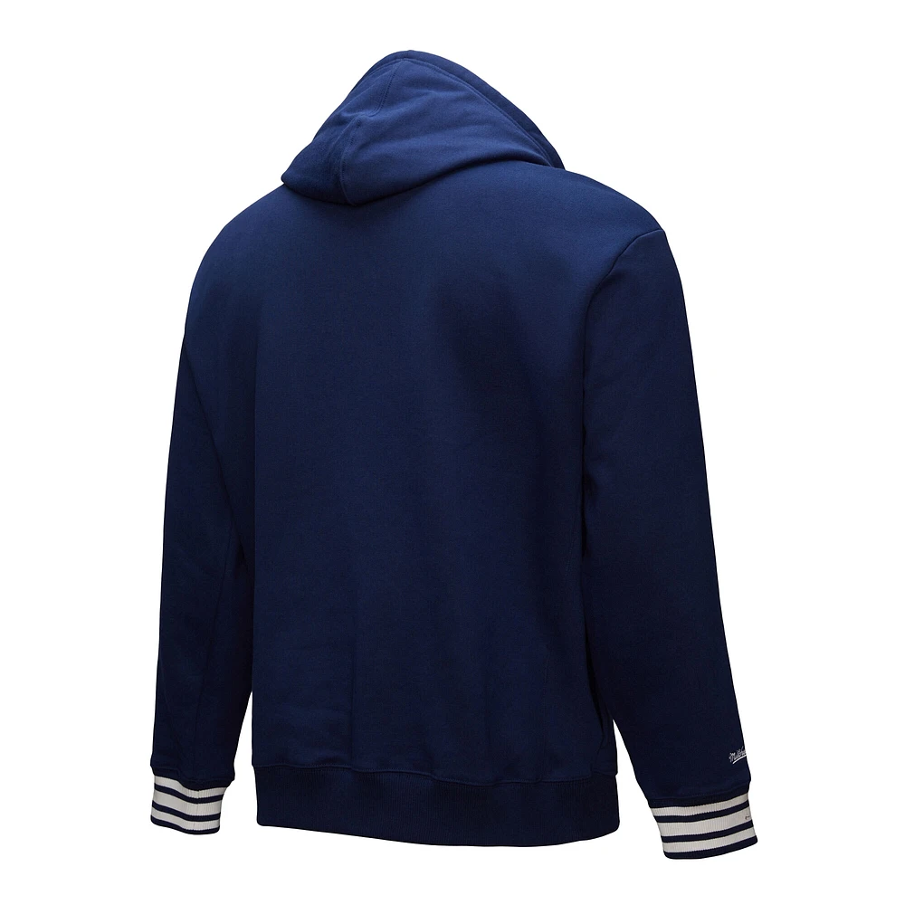 Sweat à capuche en polaire bleu marine Penn State Nittany Lions Chainstich pour homme de Mitchell & Ness