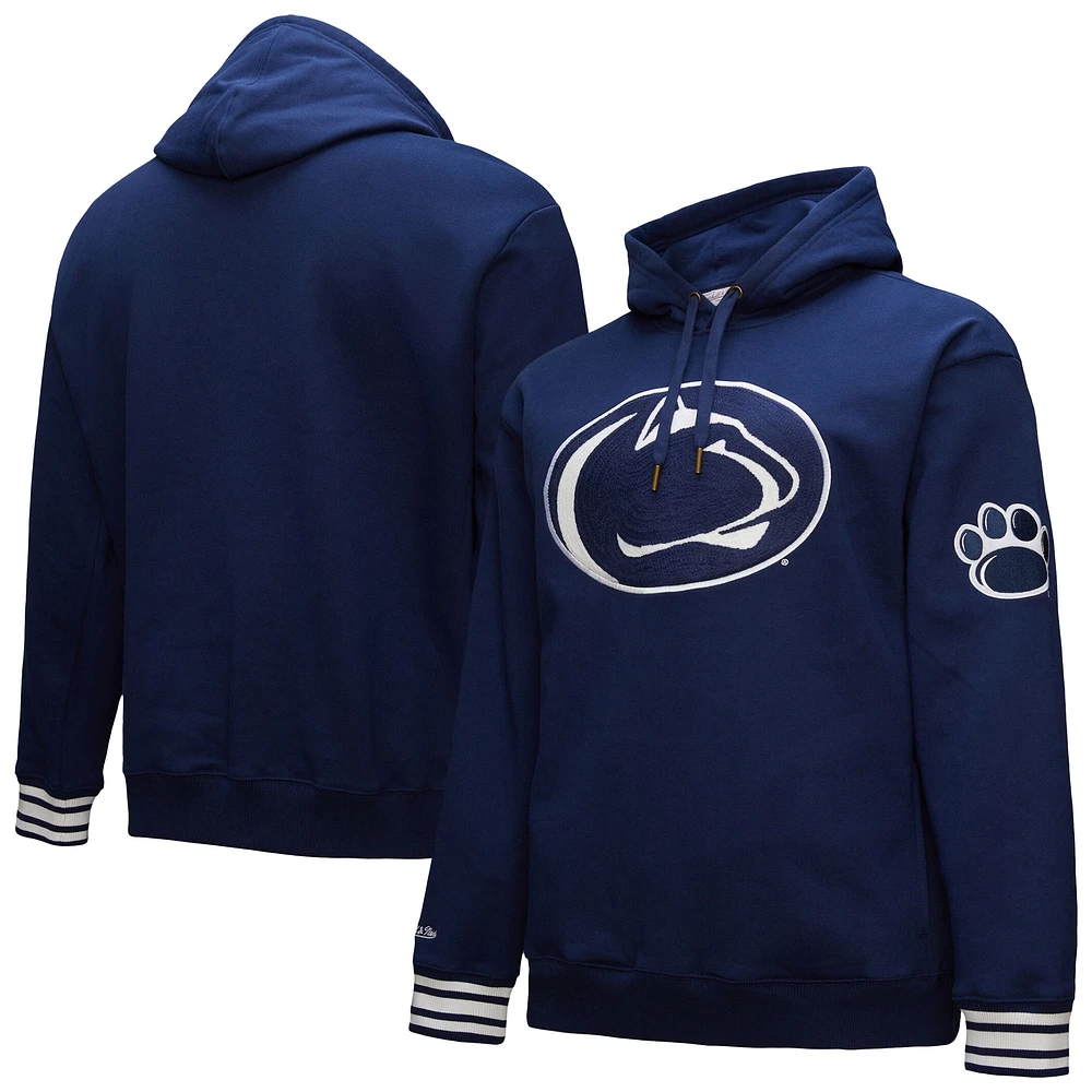 Sweat à capuche en polaire bleu marine Penn State Nittany Lions Chainstich pour homme de Mitchell & Ness