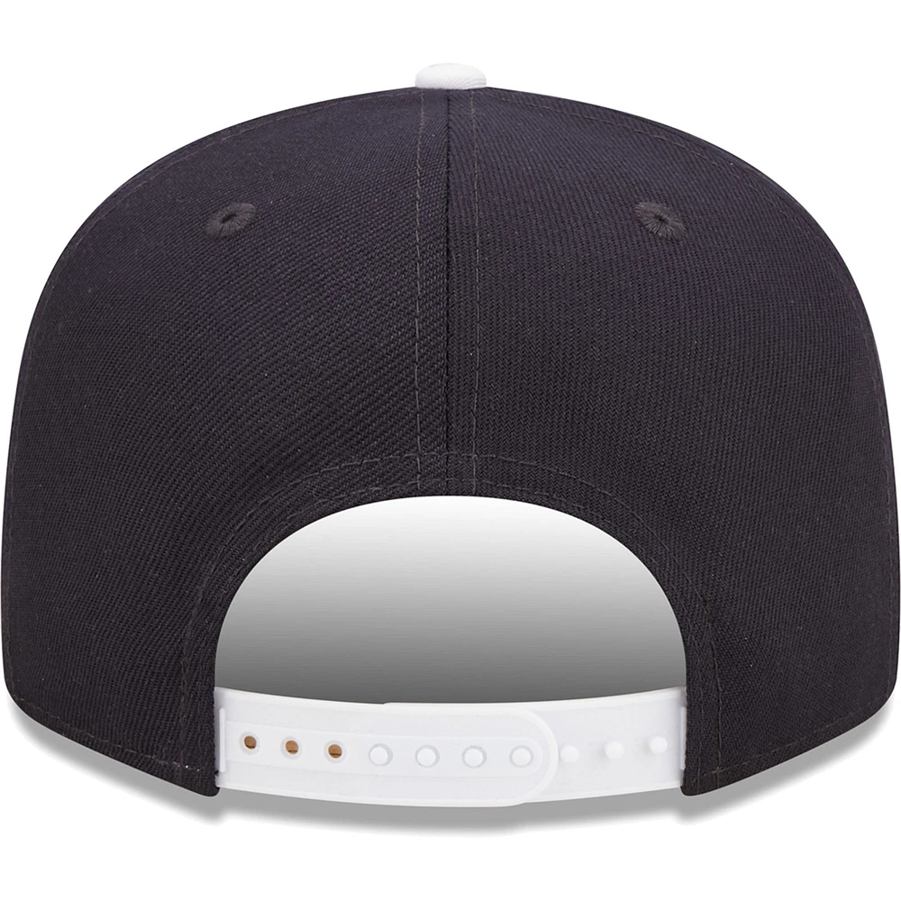 Men's New Era White/Navy Penn State Nittany Lions Retro Sport 9FIFTY Snapback Hat