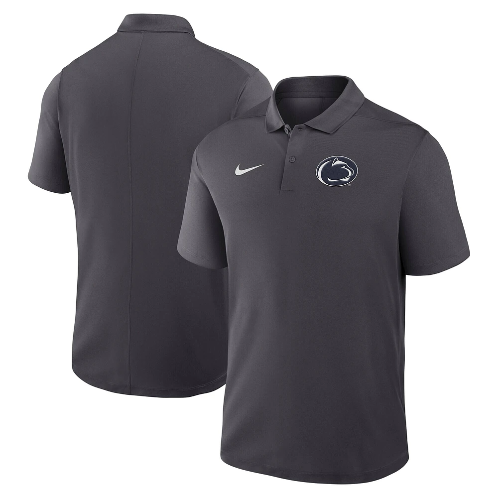 Polo Nike Anthracite Penn State Nittany Lions Primetime Victory pour homme avec logo principal