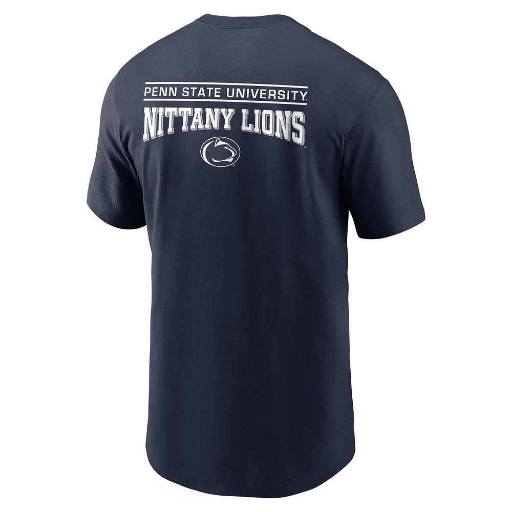 T-shirt Nike bleu marine Penn State Nittany Lions 2-Hit pour homme