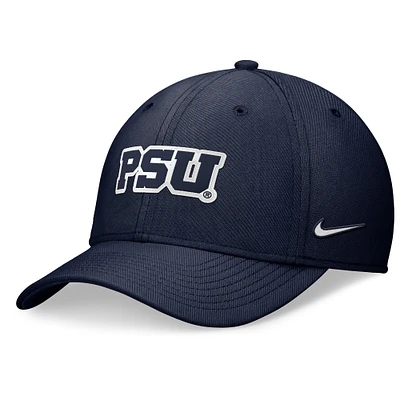 Casquette Nike Penn State Nittany Lions 2024 Sideline Flex pour homme, bleu marine