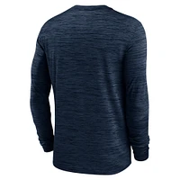 Men's Nike Navy Penn State Nittany Lions Sideline Velocity Performance Long Sleeve T-Shirt