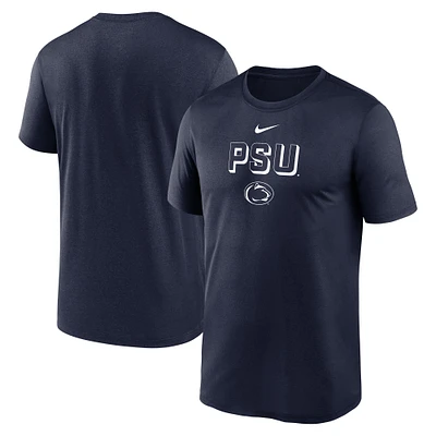 T-shirt Nike bleu marine Penn State Nittany Lions 2025 Sideline Legend Performance pour homme