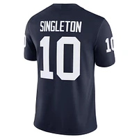 Men's Nike Nicholas Singleton Navy Penn State Nittany Lions NIL Football Game Jersey